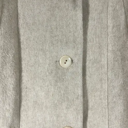 VTG MICHELLE FRANCIS 80’s WOOL BLEND LADIES COAT MADE IN USA XL CREAM PREOWNED