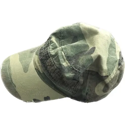 Madden NYC distressed camouflage cadet baseball cap