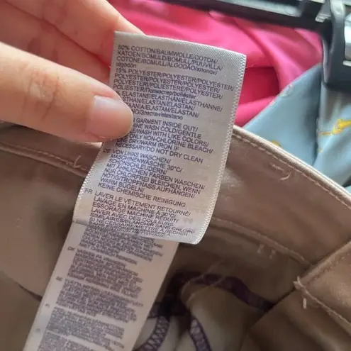 NYDJ Women's Size 10 Ami Skinny Legging Jean in Taupe Beige Denim Ankle …