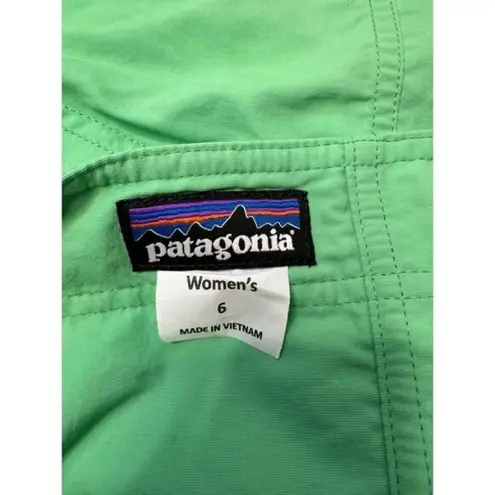 Patagonia  Womens Sz 6 Board Skirtie Swim‎ Mini Skirt Blue Green Nylon Hiking