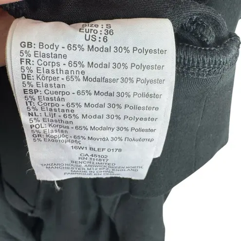 Bench Multipurpose City Clothing Black Asymmetrical Long Sleeve Open Blouse Sz S