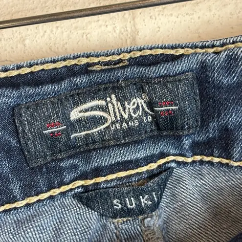 Silver Jeans Silver Suki Woman’s Denim Casual Western Chic Capri Jeans Size W28 / L22 1/2