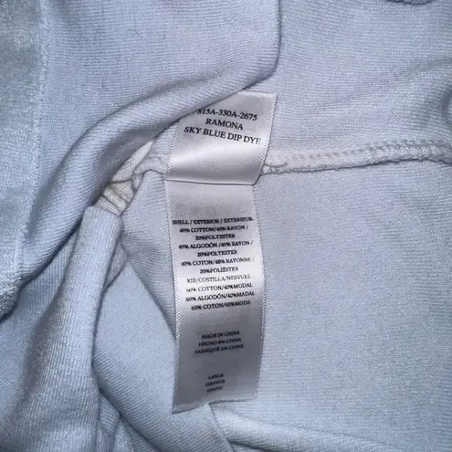 Rails NWT Ramon Sky Blue Dip Dye Long Sleeve Crew Neck Sweater LARGE