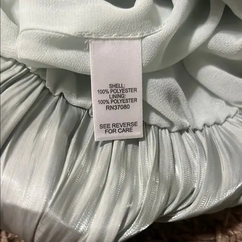 Versona Green Ruched Off-the-Shoulder Blouse