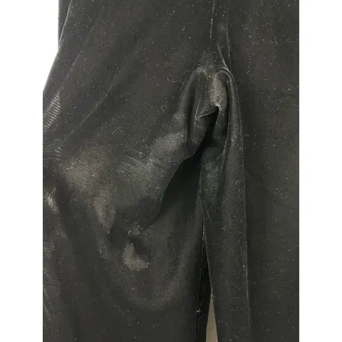 Armani Exchange Vintage  Black Velvet Velour Slack Trouser Pants Size 0