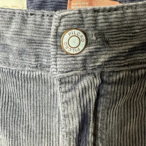 Pilcro Anthropologie Slim Boyfriend Corduroy Jeans Blue Gray Slouchy 28 (30x28)