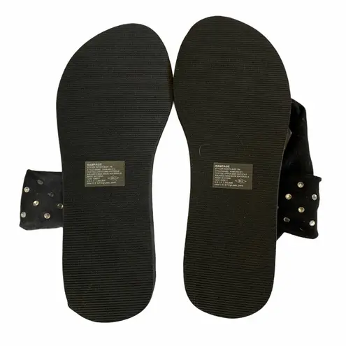 Rampage  Black Studded Cushioned Sandals
