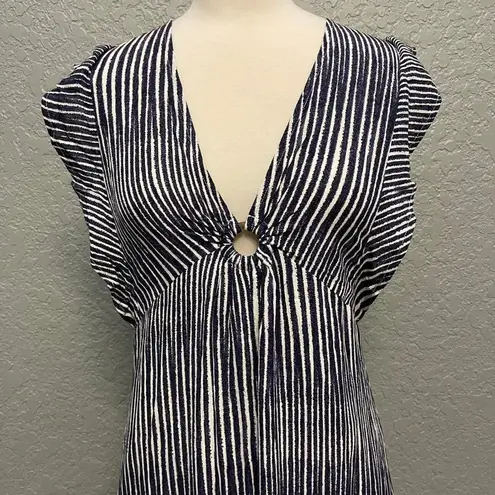 Hem & Thread  NEW Striped Ruffle Maxi Dress