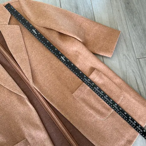 Carole Wren Brown Women's Oversized Lightweight Fall Coatigan Jacket Trendy