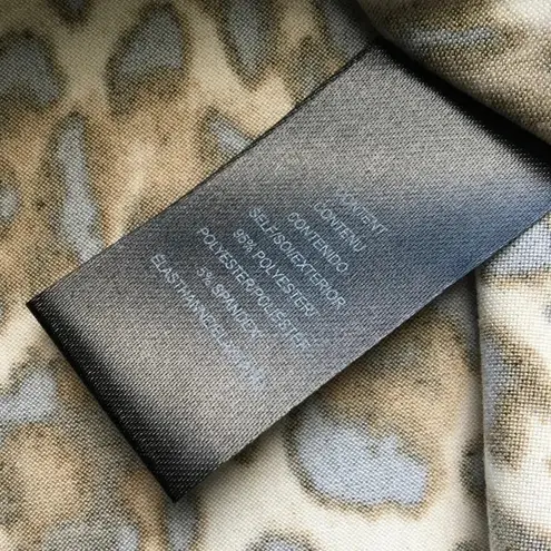 WAYF NWT Crop Leopard Print Long Sleeve Top S