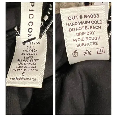 Robin Piccone NWT Ava Plunge Underwire One-Piece Swimsuit Size 6