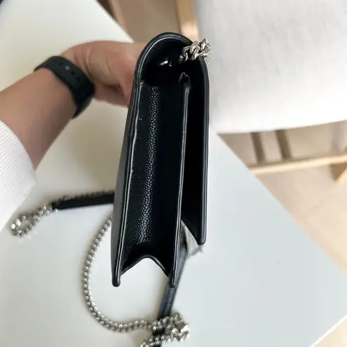 Saint Laurent YSL Grain de Poudre Kate Tassel Wallet on Chain Bag