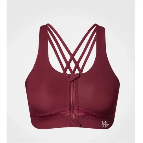 Yvette High Impact Sports Bra with Strappy Back NEW Size 12 Red