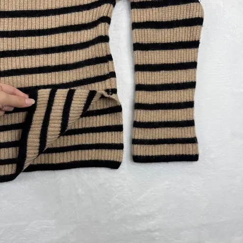 Rails Claudia Camel Ebony Stripe breton Mock Neck Long Sleeve Sweater Medium - Image 10