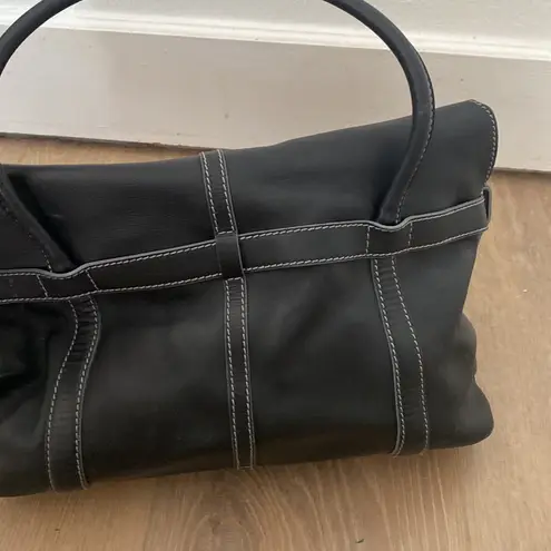 Jimmy Choo Authentic Black Leather Shoulder Bag.