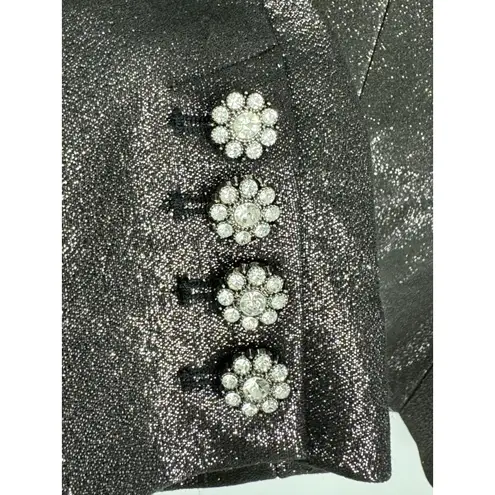 Ramy Brook Women's Gold Wren Lined Metallic Single-Breasted Blazer Size 2