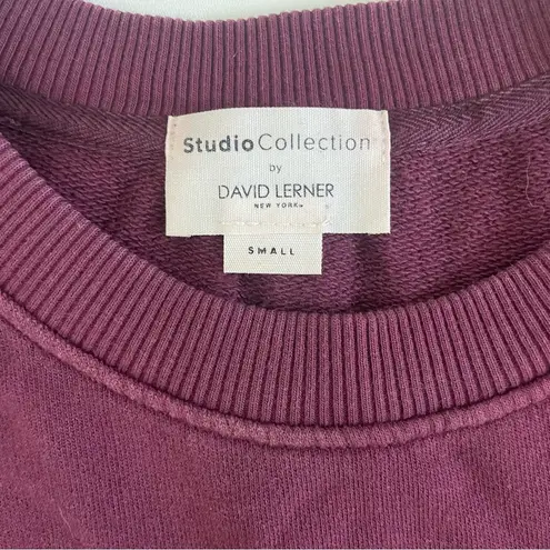 Studio Collection by David Lerner Puffy Sleeve Sweatshirt Red