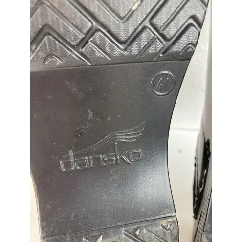 Dansko Black Patent Leather Comfort Clog Shoes Womens 10.5-11 Nurse Professional