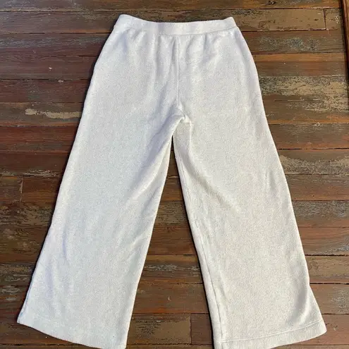 Haven Well Within Plush Cozy Fleece Lounge Pants White Wide Leg – M 💛 Gray Size M