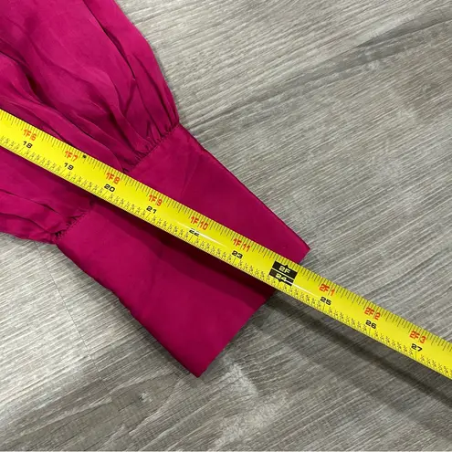 RococoSand Pink Scarlet Gathered Satin Mini Dress NWT