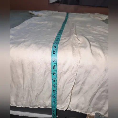 Vintage Yu Ru Yi Silk Embroidered Nightgown Women's 36 Cream/Off White