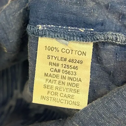 Habitat  Blue Cotton Shirt Sz M