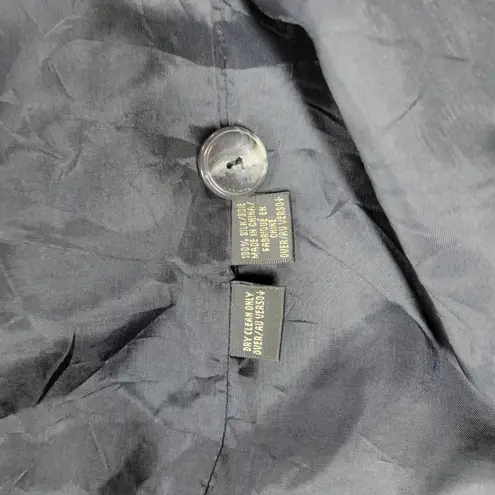 DANA BUCHMAN ELEMENTS Womens Black Single Button Blazer Suit Jacket Size 18