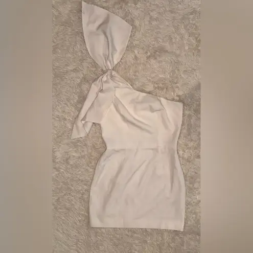 Dress the Population NWOT Tiff One-Shoulder Midi Dress white XL