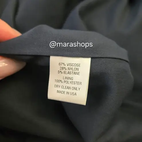 Pearl by Lela Rose Navy Ponte Double Breasted Dress Blue Size 10