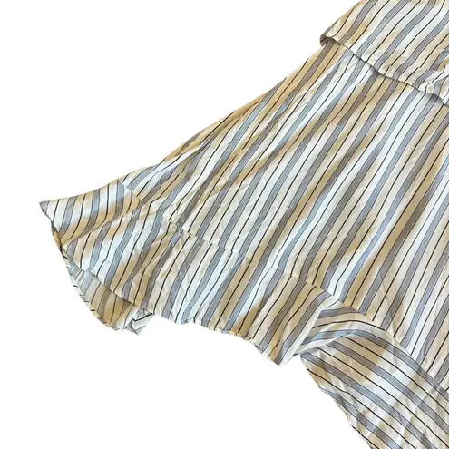 Maje  Trompe-L’Oeil Striped Dress Mixed Media Stretch Illusion Size 36 Small