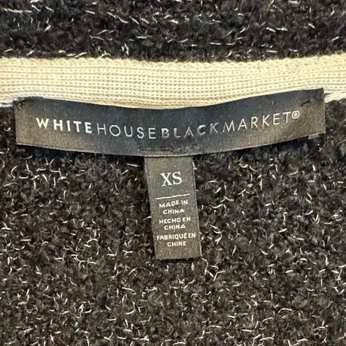 White House | Black Market  Black Women’s Tweed Pearl Embellished Sweater Cardigan Size XS