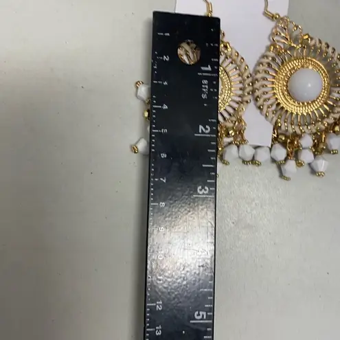 Nanyana Women’s Set of 4 Tassel Earrings Bohemian White Black Green Red Red