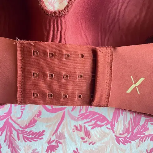 Knix Lace WingWoman Contour Wireless Bra in Size 8 Brandy Orange