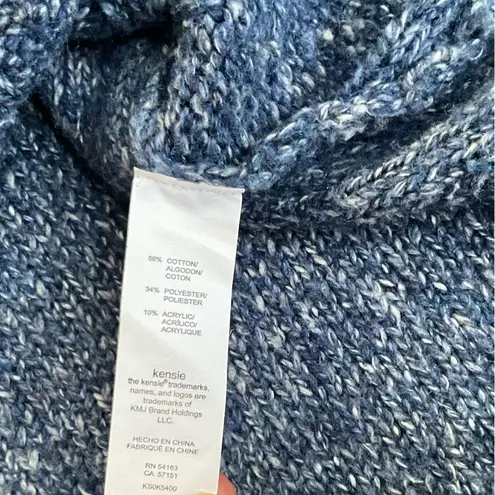 Kensie  Cropped Knitted Chunky Sweater with hood/turtle Neck Women’s Sz S