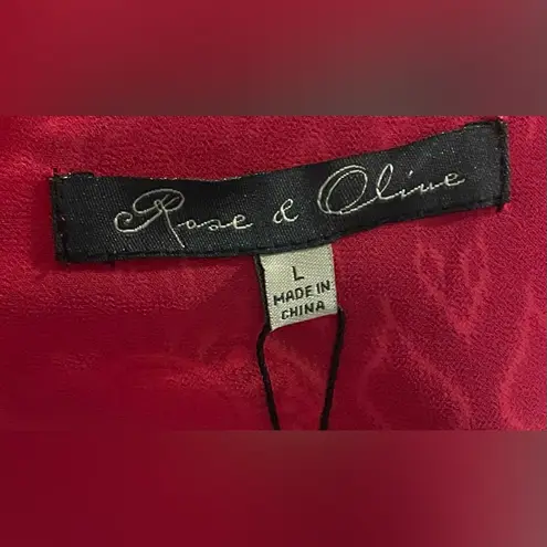 Rose + Olive - Multicolor Boho Tank Top Blouse Size L