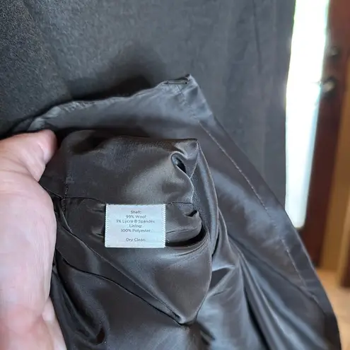 Talbots  Wool Ruffle Chocolate Brown Women's Skirt Size 12