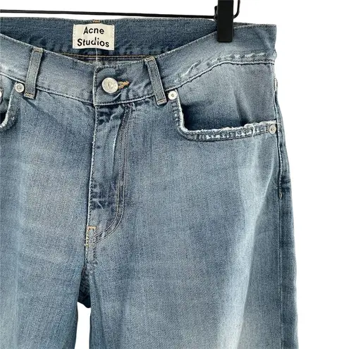 Acne Studios Boyfriend Fit High Waisted Light Wash Boy Water Jeans