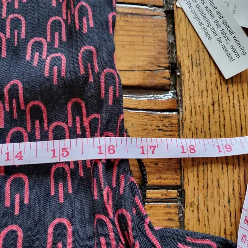 Jaclyn Smith Black and Red Print Shirt Dress Size Medium