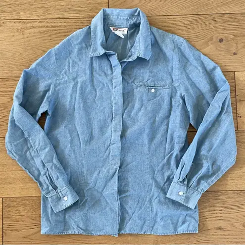 Talbots Denim  Button Down Loose Shirt - Image 1