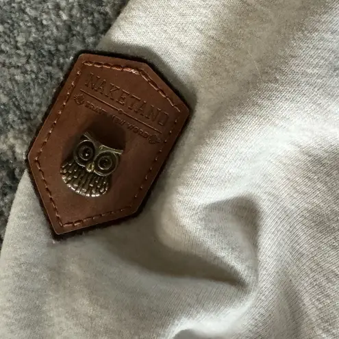 Naketano Women's Hooded Hoodie Beige Cotton Blend Pullover