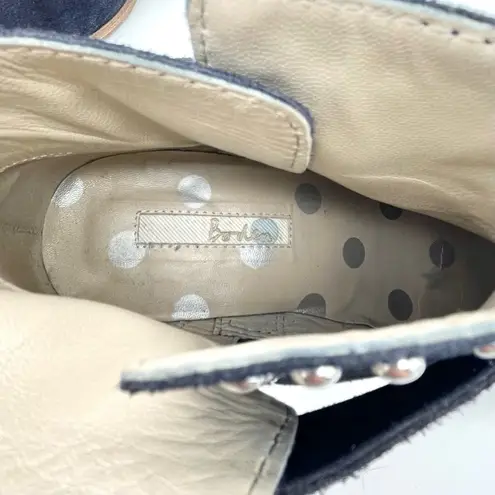 Boden Keira Studded Ankle Booties Ink Dark Navy Suede Women’s Size 38 EU | 7 US Blue