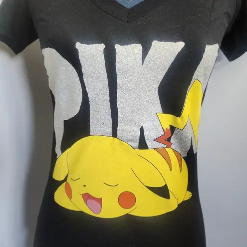 Pokémon 2014 Pikachu Shimmer V Neck Tshirt