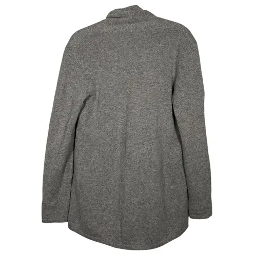 C by Bloomingdales Cashmere Gray Asymmetrical Zip Front Cardigan Sweater Large Gray