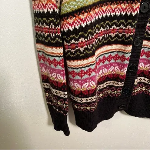 Tiara International Vintage Cardigan Sweater Fair Isle