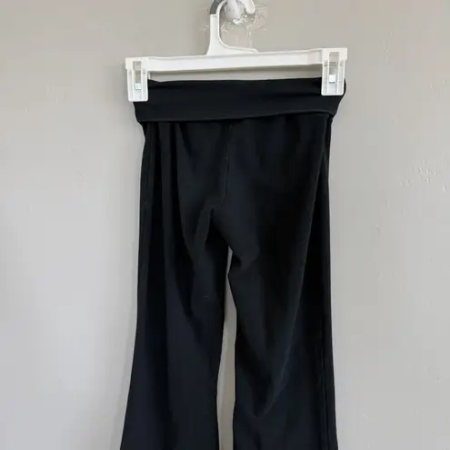 Wild Fable  Black Fold Over Flared Leggings Woman’s size XS Y2K Inspired