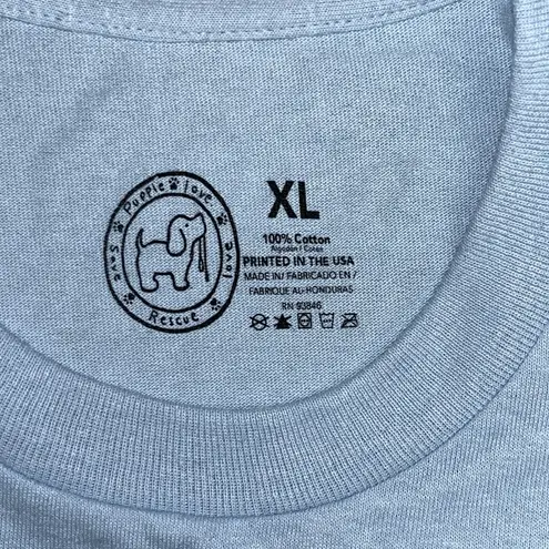 Puppie Love NWOT Size XL Light Blue - Happy Weekend Dog Truck Graphic T-Shirt