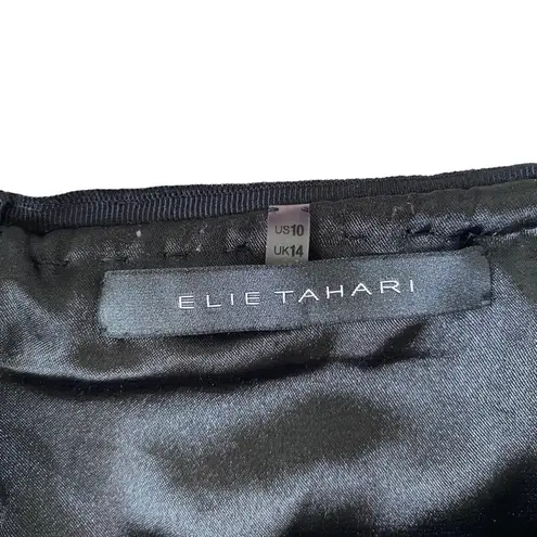 Elie Tahari women's size 10 black pencil skirt fully lined with back zipper