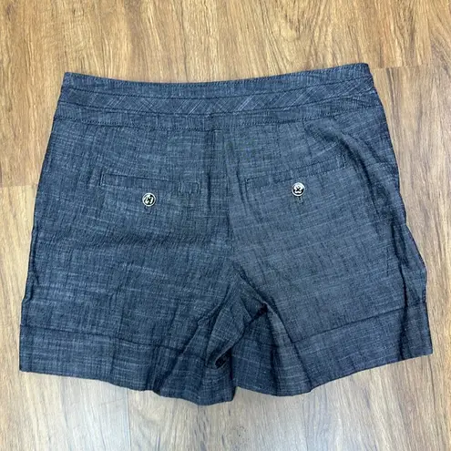 White House | Black Market  Gray Cuffed Shorts Sz 2