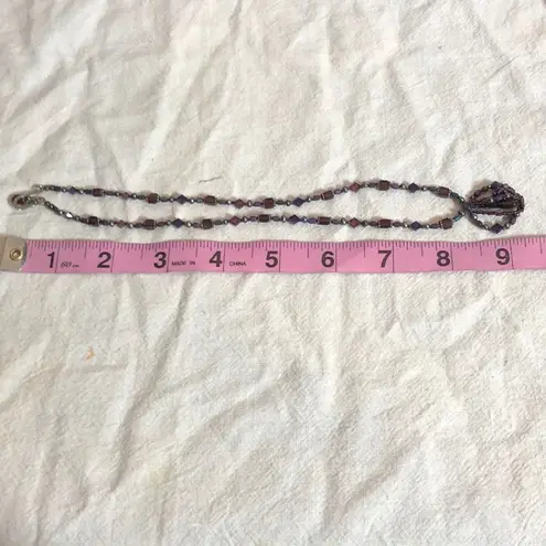 Handcrafted Beaded Pendant Blown Glass Centerpiece