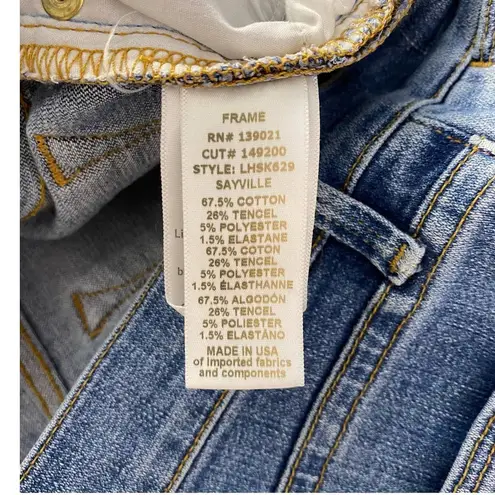 frame denim Frame Le High Skinny Jeans in Sayville‎ Blue Wash Denim Ankle Size US 29